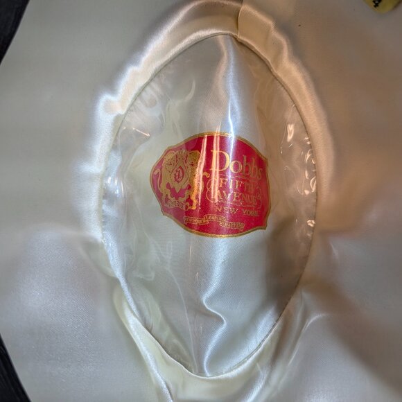 Vintage 50's Dobbs Gray Fedora with Feather - Size 7 1/4 EUC w/box - Picture 8 of 11